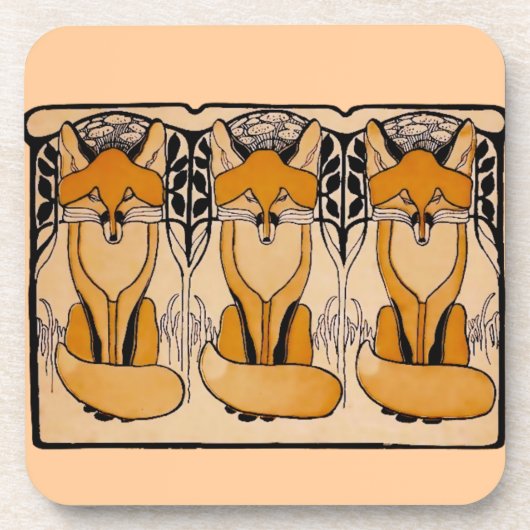 Fuchs Getränkeuntersetzer (Vorderseite)