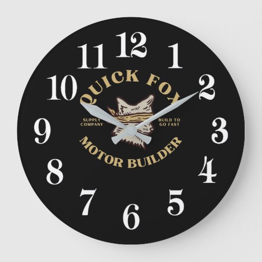Fuchs Große Wanduhr (Vorderseite)