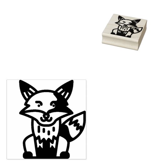 Fuchs Gummistempel (Stempel)
