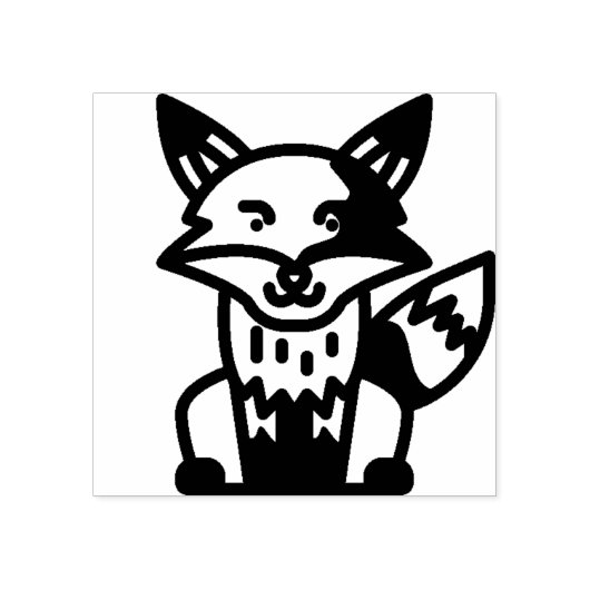 Fuchs Gummistempel (Prägung)