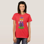 Fuchs Halloween Vampir T-Shirt (Vorne ganz)