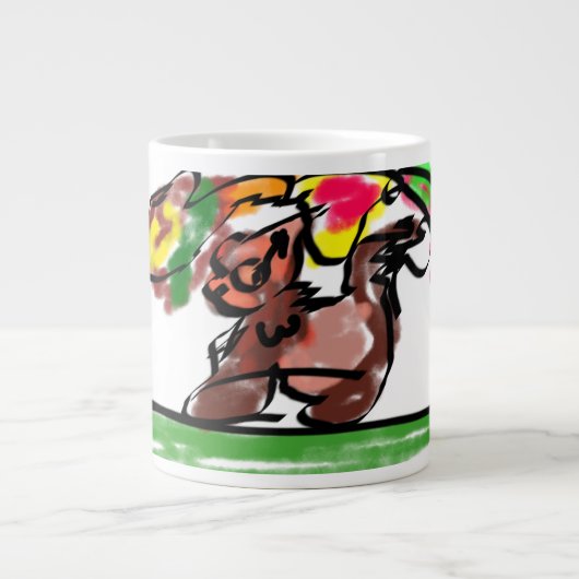 Fuchs Herbst-Latte-Joy Jumbo-Tasse (Vorderseite)