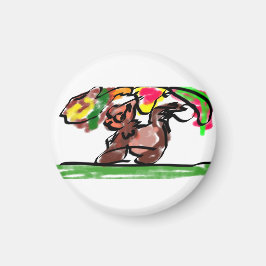 Fuchs Herbst-Latte-Joy Magnet