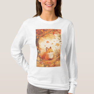 Fuchs Herbst-Rückzug T-Shirt