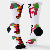 Fuchs Herbst spielt   Socken (Gewinkelt)
