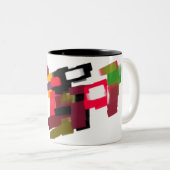 Fuchs Herbst spielt   Zweifarbige Tasse (VorderseiteRechts)