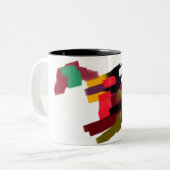 Fuchs Herbst spielt   Zweifarbige Tasse (Vorderseite Links)