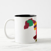 Fuchs Herbst spielt   Zweifarbige Tasse (Links)