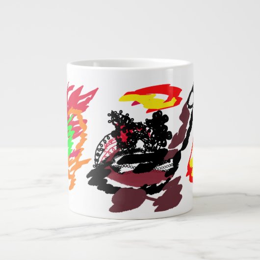 Fuchs Herbst wild Jumbo-Tasse (Vorderseite)