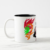 Fuchs Herbst wild Zweifarbige Tasse (Links)