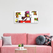 Fuchs Herbstfreude Leinwanddruck (Insitu (Wohnzimmer))