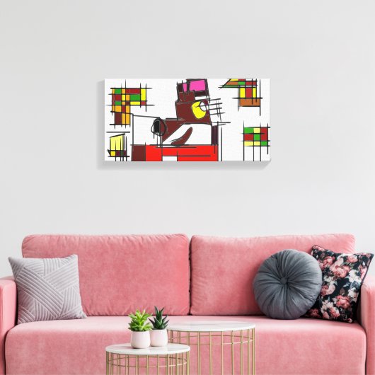 Fuchs Herbstfreude Leinwanddruck (Insitu (Wohnzimmer))