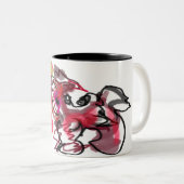 Fuchs Herbstliebe Zweifarbige Tasse (VorderseiteRechts)