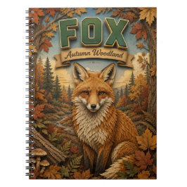 Fuchs Herbstwald POPCUT Notizblock