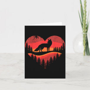 Fuchs Herz Valentinstag Tier Fuchs Liebhaber Männe Karte