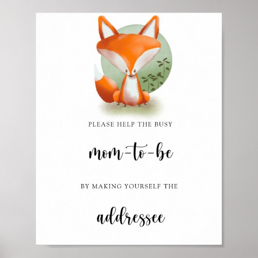 Fuchs - Hilfe für die beschäftigte werdende Mutter Poster (Vorne)