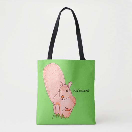 Fuchs-Hörnchen Tasche (Vorderseite)