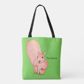 Fuchs-Hörnchen Tasche (Rückseite)