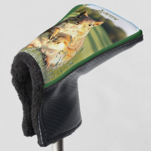 Fuchs-Hörnchen Tier - mit Initialen oder Name - Pu Golf Headcover