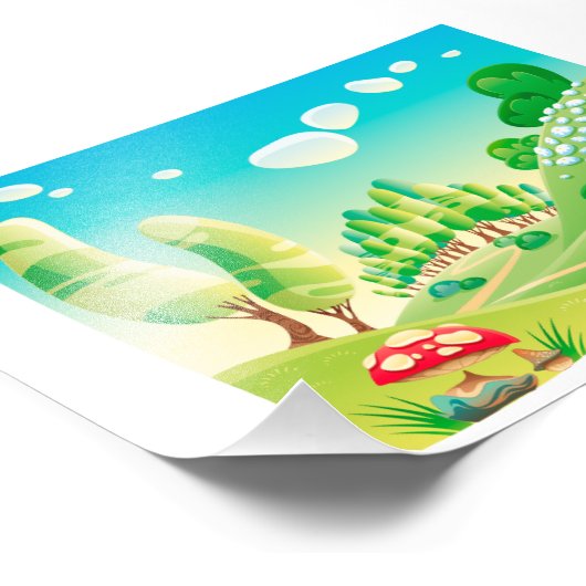 Fuchs im Holz. Fotodruck (Ecke)