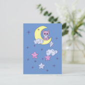 Fuchs im Mond Postkarte (Stehend Vorderseite)