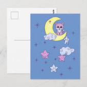 Fuchs im Mond Postkarte (Vorne/Hinten)