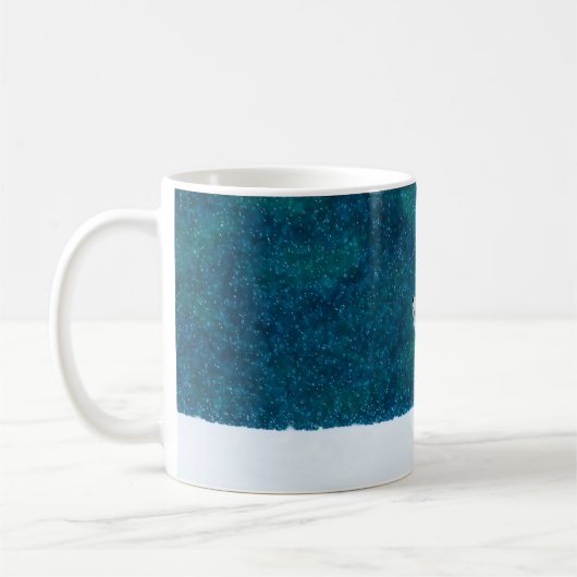 Fuchs im Schneefall. Roter Fuchs, Vulpes vulpes, s Kaffeetasse (Links)