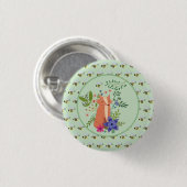 Fuchs im Wald Button (Vorne & Hinten)