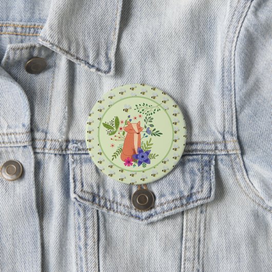 Fuchs im Wald Button (Beispiel)