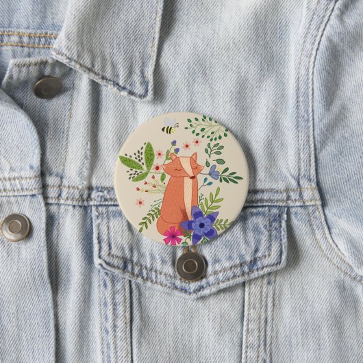 Fuchs im Wald Button (Beispiel)