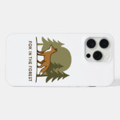 Fuchs im Wald iPhone Hülle (Rückseite (Horizontal))