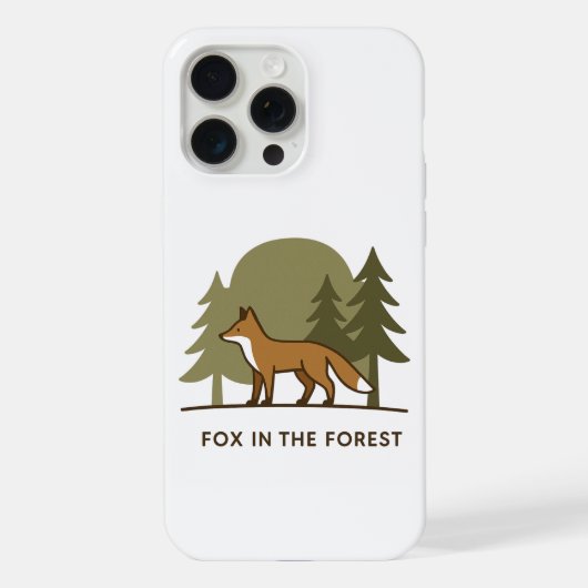 Fuchs im Wald iPhone Hülle (Rückseite)