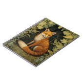 Fuchs im Wald, Jugendstil Notizblock (Linke Seite)