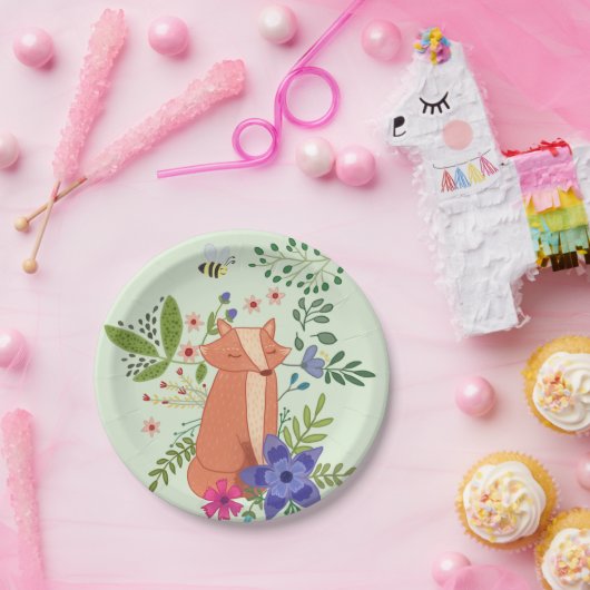 Fuchs im Wald Pappteller (Party)