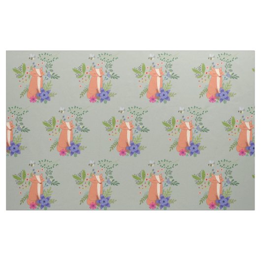 Fuchs im Wald Stoff (Fat Quarter (45,7 x 55,9 cm))