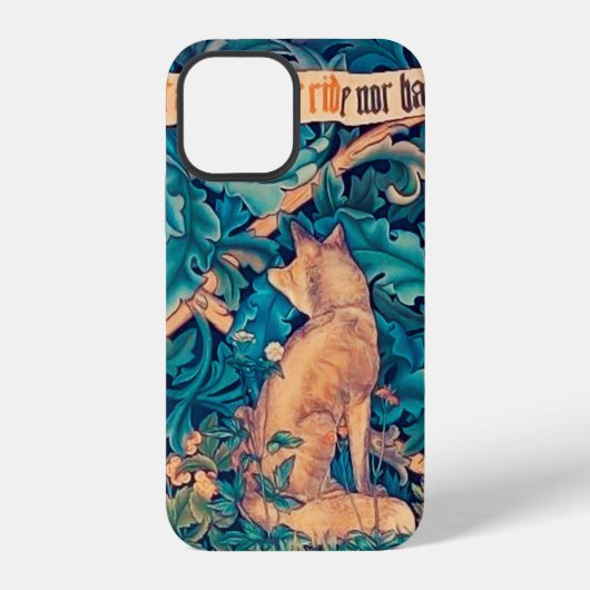 Fuchs im Wald, William Morris iPhone Hülle (Rückseite)