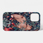 Fuchs im Wald, William Morris iPhone Hülle (Rückseite (Horizontal))