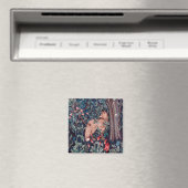 Fuchs im Wald, William Morris Magnet (In Situ (Geschirrspüler))