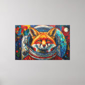 FUCHS IM WELTALL LEINWANDDRUCK (Vorderseite)