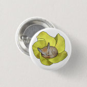 Fuchs in Blüte Button (Vorne & Hinten)