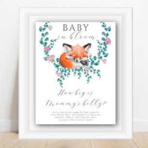 Fuchs in Blüte - wie groß ist Mamas Bauch Spiel Poster