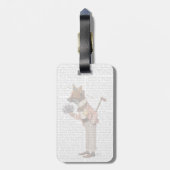 Fuchs in Boater Gepäckanhänger (Rückseite vertikal)