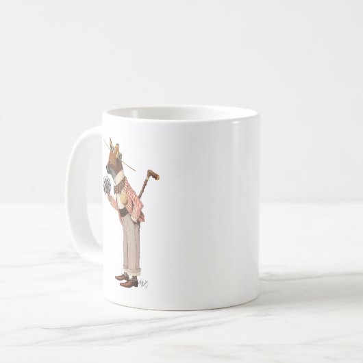 Fuchs in Boater Kaffeetasse (Vorderseite Links)