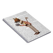 Fuchs in Boater Notizblock (Rechte Seite)