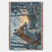 Fuchs in den Blumen Decke (Vorderseite Vertikal)