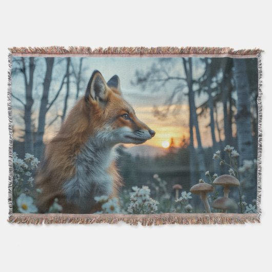 Fuchs in den Blumen Decke (Vorderseite)
