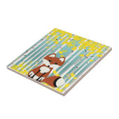 Fuchs in den Herbstgeburten Fliese (Seite)