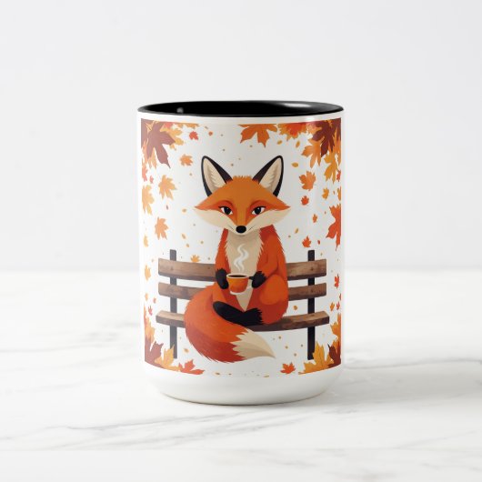 Fuchs in der Tasse Herbst (Mittel)