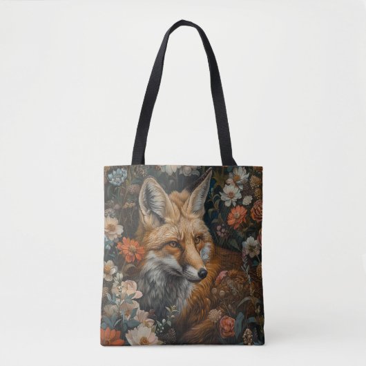 Fuchs in der Wildblume Tasche (Vorderseite)