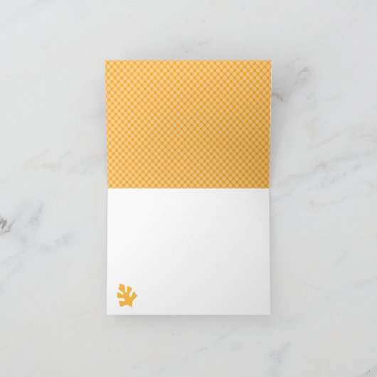 FUCHS IN DER WINDEL-BABYPARTY DANKEN IHNEN DANKESKARTE (Innenseite)